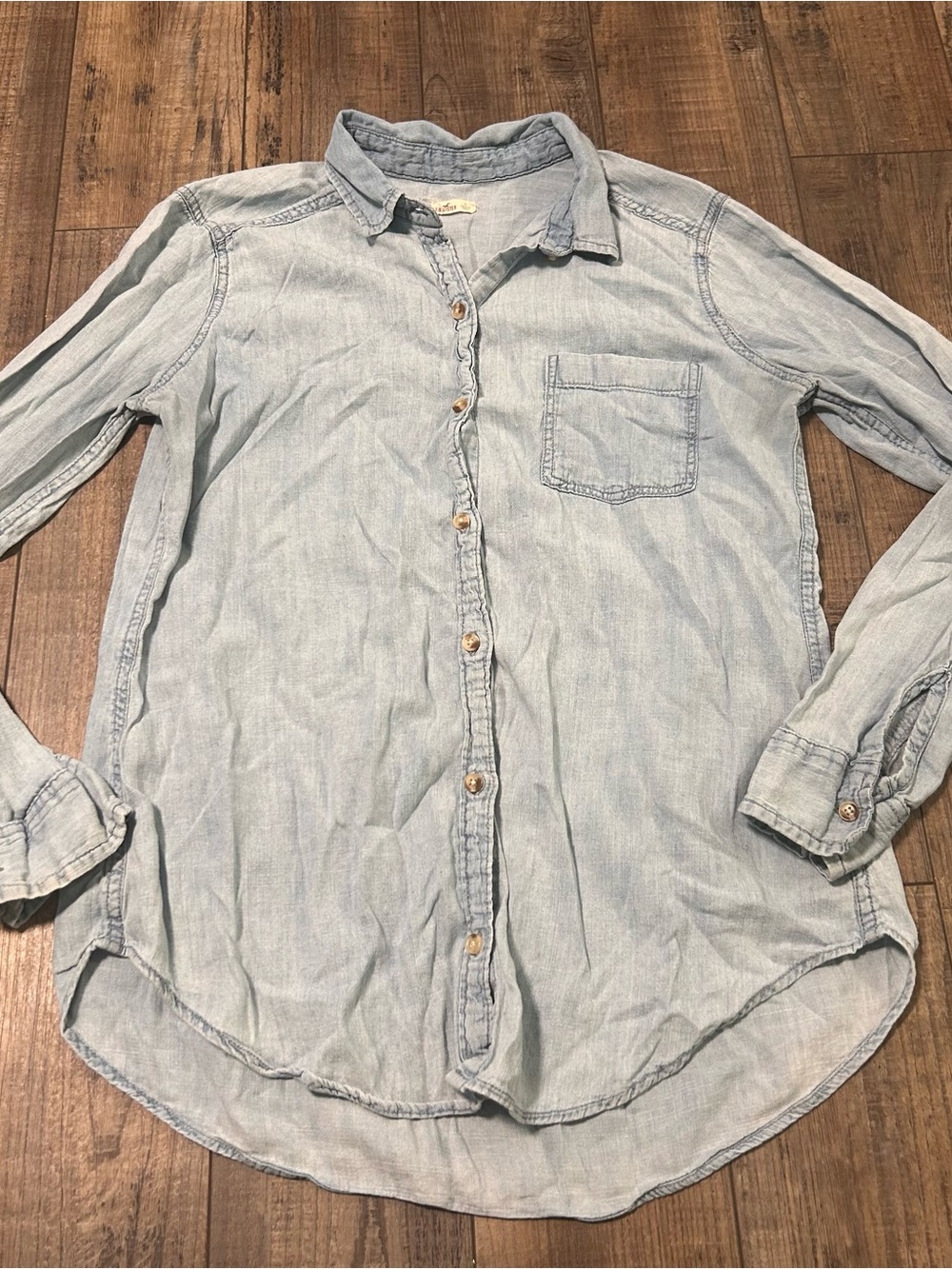 Hollister Long Sleeve Button Down Shirt Women Size‎ S